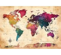 puzzle World Map Small Jigsaws Pieces for Adults 75x50cm,1000pcs Wooden Difficult 1000 Piece Jigsaw Puzzles Color Decompressing IQ Game Game Challenge Toy for Adults and Kids Age 14 Years Up P-994