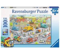 Puzzle XXL 100 elementów. Pojazdy w mieście - Ravensburger
