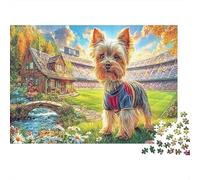 Puzzle Yorkshire Terrier in Sweater Jigsaw for Adults 1000 Piece, Pet, Challenging for The Whole Family & Women, Gifts for Men 70x50cm/1000pcs