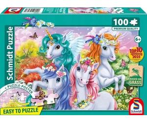 Puzzle: Zdjęcie jednorożców, 100 elementów - Schmidt Spiele