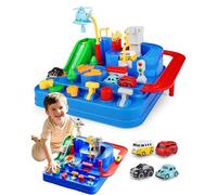 Puzzledash Magnetic Tracks - Build, Race & Learn, Engineering Slot Cars Toy, City Tracks Pack Toys Games Spark Creativity & Independent Play, Easy to Set Up and Fun to Use (1)