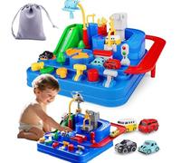 Puzzledash Magnetic Tracks - Build, Race & Learn, Engineering Slot Cars Toy, City Tracks Pack Toys Games Spark Creativity, Little Train Track Car Adventure