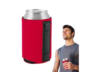 puzzlegame Can Sleeves - Magnetic Blank Can Cooler Sleeves,Soft Insulated Beer Can Cooler Sleeves, Plain Black Can Sleeves for Soda, Beer & Water Bottles, Wedding Favors