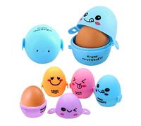 Puzzlegame Portable Egg Storage Box, Egg Holder, PVC, Rectangular with Rounded Corners, Random Color, 1PC