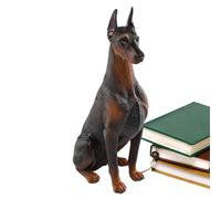 puzzlegame Simulated Puppy Desktop Ornaments | Adorable and Cute Puppy Figurine Statue | Simulated Dog Model for Home Decor Doberman Pinscher Labrador Retriever Husky Shiba