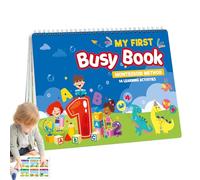 puzzlegame Travel - Preschool Activity Book,14 Themes - Early Educational Sensory Toys For 3+ Year Old Girls And Boys, Special Needs, Travel, Birthdays