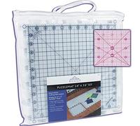 PuzzleMat 24” x 36” Rotary Cutting Mat Set - Includes 6 - 12” x 12” Pieces and Carrying Case. Perfect for The Quilter on The Go! ++ Bonus Free 4” x 4” Acrylic Ruler ++
