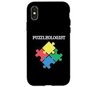 Puzzleologist Jigsaw Puzzle Lover Men Women Kids Puzzler Case for iPhone X/XS