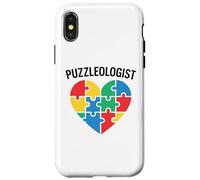 Puzzleologist Jigsaw Puzzle Lover Solver Women Kids Puzzler Case for iPhone X/XS