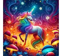 Puzzles 100 for Adults jigsaw puzzles for adults 100 Piece Puzzle Home Challenging Educational Games Home Decoration puzzle Gifts (Cartoon Unicorns Landscapes)