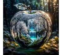 Puzzles 100 Pieces for Adults,13.8x13.8 Inch Jigsaw puzzles for adults Challenging Educational Games Home Decoration Puzzle Theme:Fruit Grove Waterfall