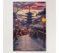 Puzzles 100 Pieces for Adults,15.6x11 inch Jigsaw puzzles for adults Challenging Educational Games Home Decoration Puzzle Theme: Japanese Classical Streets
