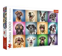 Puzzles - "1000" - Lustige Hunde Porträts