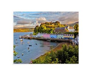 Puzzles 1000 Pcs for Adults Jigsaw,Portree, Isle of Skye,puzzle，Intellectual Educational Unzipping Funny Toy Family Game for Adult Children 38x52CM 38x26CM