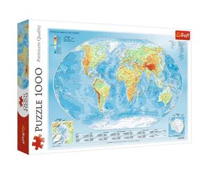 Puzzles - "1000" - Physische Weltkarte