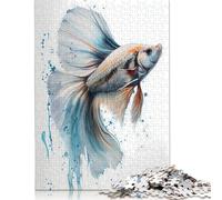 Puzzles 1000 Piece Betta Fish Jigsaw Puzzles Wooden Puzzles for Adults And Age 18 And Up Intellectual Game 1000pcs (75x50cm)