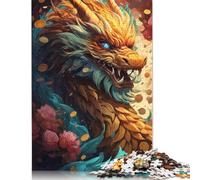 Puzzles 1000 Piece Chinese Dragon Jigsaw Puzzles Paper Puzzles for Adults And Age 18 And Up Intellectual Game 38x26cm/1000pcs