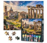 Puzzles 1000 Piece for Adults - Stunning Roman Forum at Sunset, Rome Italy Beautiful Scenery Landscape Jigsaw Puzzle for Adults 1000 Pieces - 27.5x19.7 in