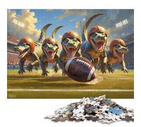 Puzzles 1000 Piece Juvenile Alligator Old School Football Jigsaw Puzzles for Adults Paper Jigsaw Jigsaw Puzzles for Adults Birthday Present 38x26cm/1000pcs