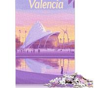 Puzzles 1000 Piece Travel to Valencia Jigsaw Puzzles Wooden Puzzles for Adults And Age 18 And Up Intellectual Game 1000pcs (75x50cm)