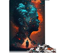 Puzzles 1000 Pieces Blowind Mind Puzzles for Cardboard puzzles For Family Fun & Game Night （Size 26x38cm）