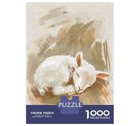 Puzzles 1000 Pièces Cute Sleeping Lamb Nursery Illustration Puzzle Adulte, Jeu De Réflexion, Analyse Et Logique, Cadeaux De Noël Et D'anniversaire 70x50cm/1000pcs