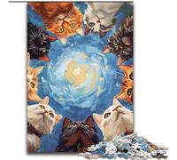 Puzzles 1000 Pieces for Adults A Group of Cats 1000 Piece Jigsaw Puzzles for Adults for Birthday Holiday Christmas 50X75CM
