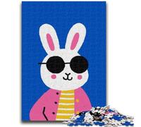 Puzzles 1000 Pieces for Adults Abstract Bunny Relax Games Educational Game for Birthday, Chrismas for And Age 14 Years Up 50x75cm