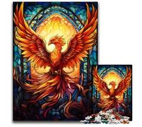 Puzzles 1000 Pieces for Adults Abstract Colorful Phoenixx Jigsaw Puzzles Challenging Brain Teaser Family Activity Home Decor 1000 PCS(38x26cm)