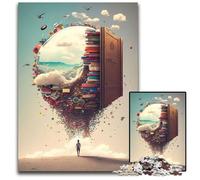 Puzzles 1000 Pieces for Adults Adventure in A Book Challenging Puzzles Perfect for Halloween Christmas Birthday Gift 1000 PCS(75x50cm)