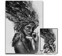 Puzzles 1000 Pieces for Adults Affinity Digital Painting Drawing Challenging Puzzles Perfect for Halloween Christmas Birthday Gift 1000 PCS(38x26cm)