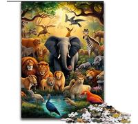 Puzzles 1000 Pieces for Adults African Animals Puzzle Interactive Family Game, Ideal, Family Activity Game (size : 50x75cm)