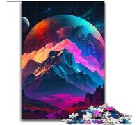 Puzzles 1000 Pieces for Adults Alien Landscape Wooden Jigsaw size 50x75cm Ideal for Family Fun, Relaxation