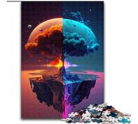 Puzzles 1000 Pieces for Adults Alien Planet Landscape Made of Wood, Fun Present & Activity for Home 50x75cm Adult Game Gift Family Interactive Game Brain Challenge Gift