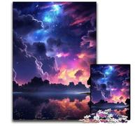 Puzzles 1000 Pieces for Adults Amazing Lake And Sky Challenging Puzzles Perfect for Halloween Christmas Birthday Gift 1000 PCS(75x50cm)