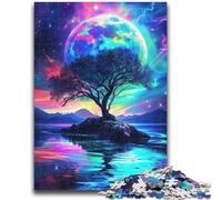 Puzzles 1000 Pieces for Adults Amazing Neon Fantasy Nature Puzzles for Teenagers,Fun Games Every Piece Is Unique - Challenging Family Fun Game (38x26cm)