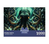 。 Puzzles 1000 Pieces for Adults And Kids,Octopus ，A Stunning View of Marine Organism 。 Puzzles, Unique Challenge Games (38x26cm/1000pcs)