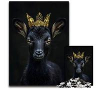 Puzzles 1000 Pieces for Adults Animal Cute King Paper Puzzles Brain Teaser & Home Decor Perfect 1000 PCS(38x26cm)