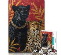 Puzzles 1000 Pieces for Adults Animal Leopard Puzzles for Teenagers,Relax Games Is Ideal As A Gift for The Whole Family 26x38cm