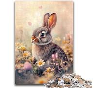 Puzzles 1000 Pieces for Adults Animal Rabbit Teenager Jigsaw,Brain Intelligence Challenge Addictive Toys for Home Decoration (75x50cm)