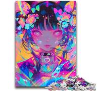 Puzzles 1000 Pieces for Adults Anime Cat Girl Puzzles for Teenagers,Relax Games Is Ideal As A Gift for The Whole Family (75x50cm)