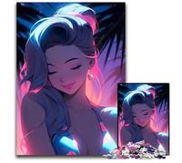 Puzzles 1000 Pieces for Adults Anime Cool Swimsuit Girl Challenging Puzzles Perfect for Teenagers Family Bonding Brain Teaser & DIY Home Decor Gift 1000 PCS(38x26cm)