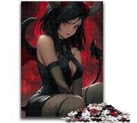 Puzzles 1000 Pieces for Adults Anime Demon Girl 1000 Piece Puzzle,Learning Educational Toys Family Games Gifts for Friends And Family (38x26cm)