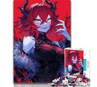 Puzzles 1000 Pieces for Adults Anime Demon Girl Adult Puzzles,Staycation Kill Time with Fully Interlocking Randomly Shaped Pieces (size 75x50cm)