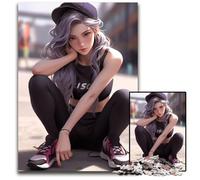 Puzzles 1000 Pieces for Adults Anime Fitness Goddess Jigsaw Puzzles for Teenager & Families Perfect DIY Decor & BrainTeasing Challenge 1000 PCS(75x50cm)