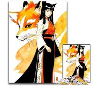 Puzzles 1000 Pieces for Adults Anime Fox Girl Challenging Puzzles Perfect for Teenagers Family Bonding Brain Teaser & DIY Home Decor Gift 1000 PCS(38x26cm)
