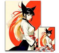 Puzzles 1000 Pieces for Adults Anime Fox Girl Impossible Jigsaw Puzzles for Adults Brain Teaser Game for Teenagers Perfect 1000 PCS(75x50cm)