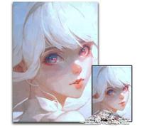 Puzzles 1000 Pieces for Adults Anime Girl Portrait Challenging Puzzles Perfect for Teenagers Family Bonding Brain Teaser & DIY Home Decor Gift 1000 PCS(38x26cm)