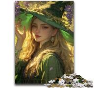 Puzzles 1000 Pieces for Adults Anime Witch Help The Brain Exercise Addictive Toys to Cultivate Patience Artists Collection, Fine Art 26x38cm