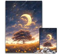 Puzzles 1000 Pieces for Adults Anime Yellow Sky Jigsaw Puzzles for Teenager & Families Perfect DIY Decor & BrainTeasing Challenge 1000 PCS(38x26cm)